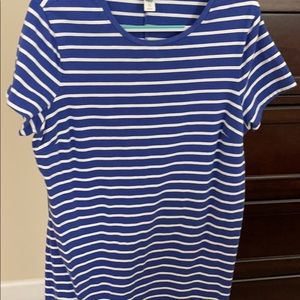 COPY - Old Navy Blue/White Scoop Neck Dress - Si…